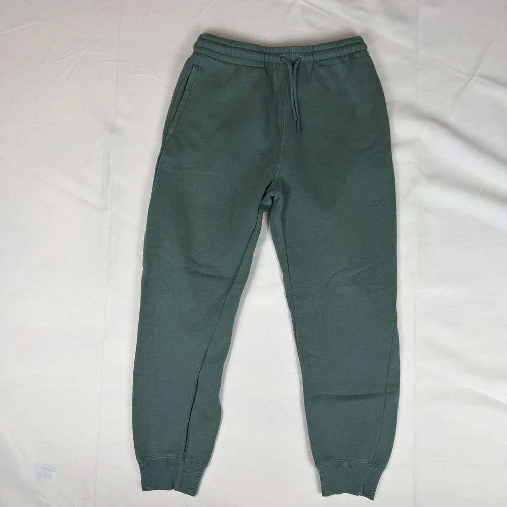 LCKR Mens Fleece Joggers Sage Green Size S Elastic Drawstring Sweatpants RN69778